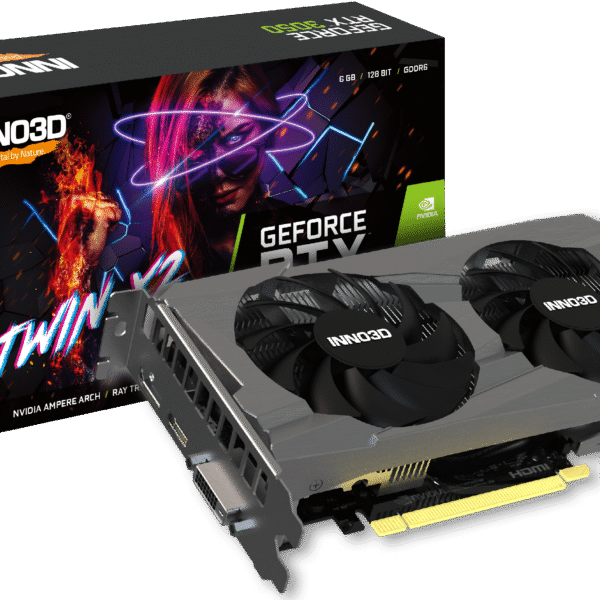 كرت شاشة INNO3D RTX 3050 TWIN X2 6GB